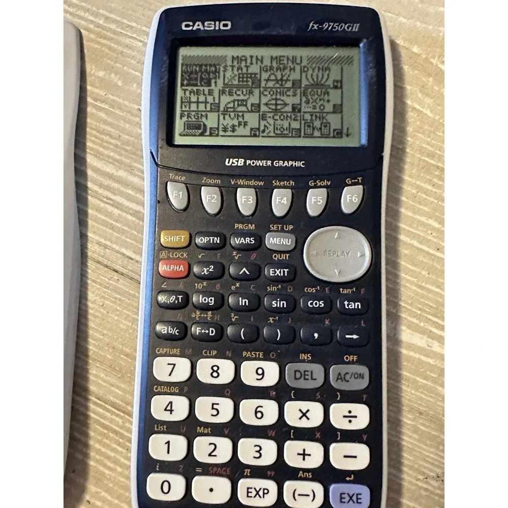 Graphing CASIO CALCULATOR FX-9750GII with cover Tested and working perfectly